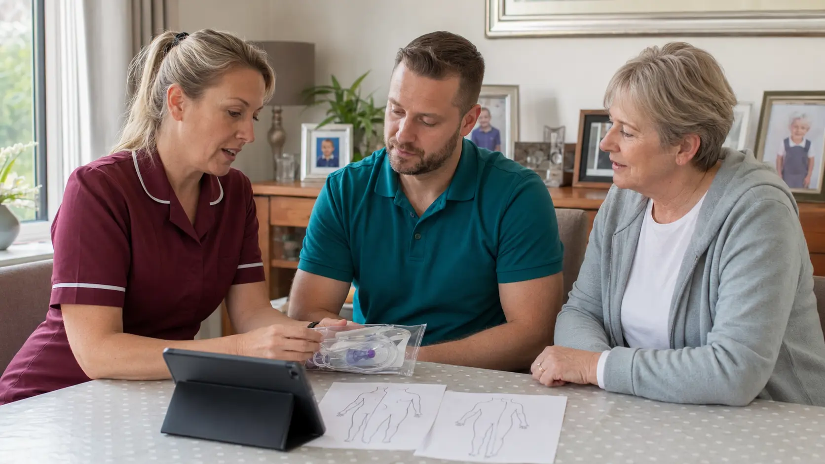 A TogetherCare nurse supporting package-specific staff competency and care planning
